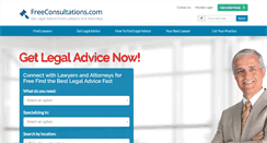 Desktop Screenshot of freeconsultations.com